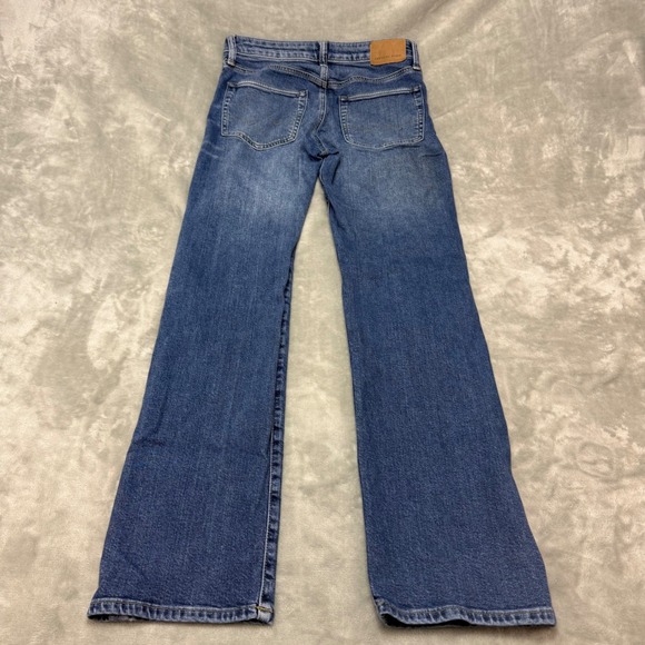 American Eagle Mens Flex Relaxed Straight Jeans Dark Wash Size 28x34 - Picture 2 of 12